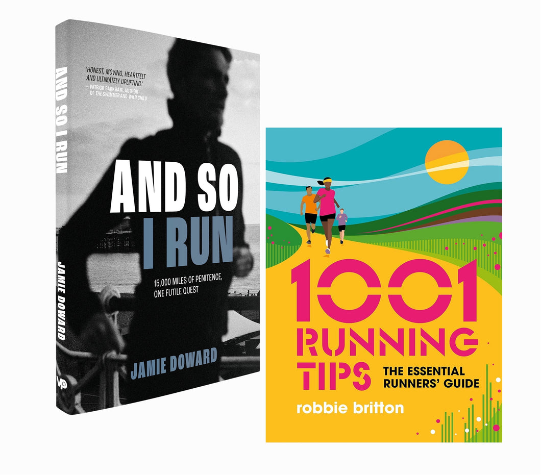And So I Run, special edition signed hardback plus a free copy of 1001 Running Tips