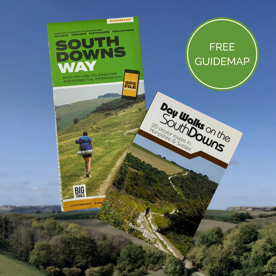 Day Walks on the South Downs & South Downs Way Guide Map